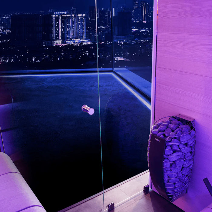 Harvia Ventura Black Stained Spruce, 2–6 Person - Indoor Traditional Sauna