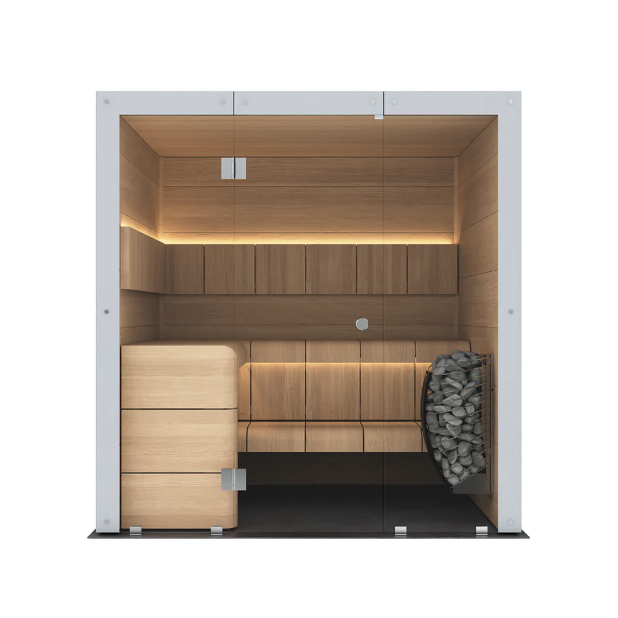 Harvia Ventura Black Stained Spruce, 2–6 Person - Indoor Traditional Sauna