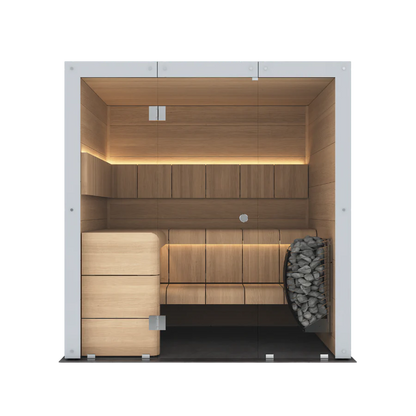 Harvia Ventura Black Stained Spruce, 2–6 Person - Indoor Traditional Sauna