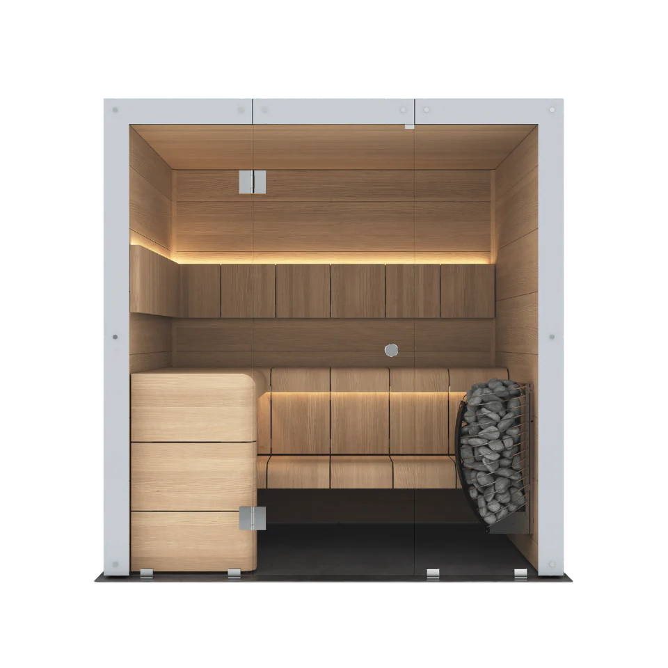 Harvia Ventura Black Stained Spruce, 2–6 Person - Indoor Traditional Sauna