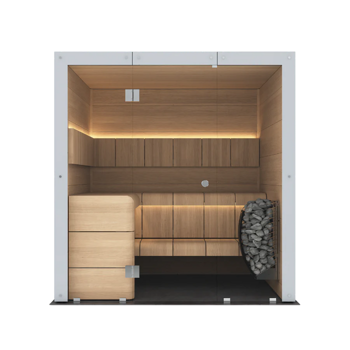 Harvia Ventura Black Stained Spruce, 2–6 Person - Indoor Traditional Sauna