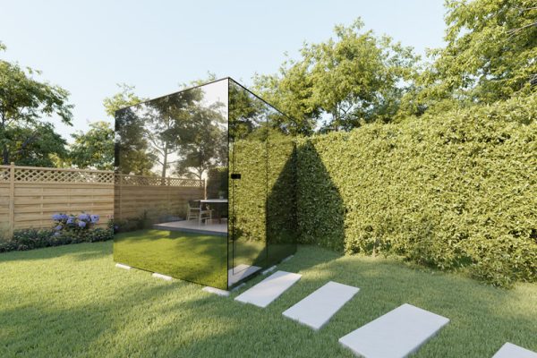 Thermasol Vue Front Panoramic Glass, 3–4 Person - Outdoor Traditional Sauna