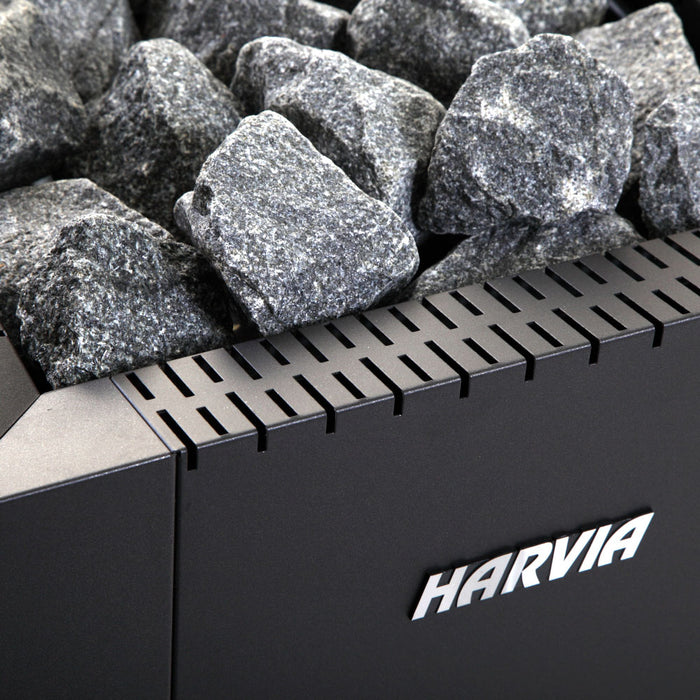 Harvia Linear 16 Black – Linear Series 17.9kW Wood-Burning Sauna Stove