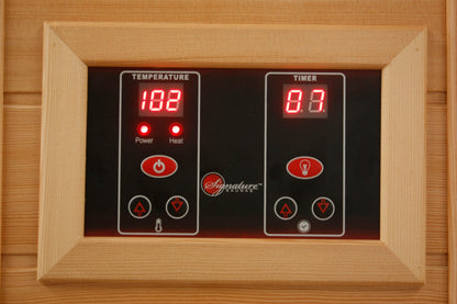 MAXXUS Low EMF FAR Infrared Indoor Sauna | MX-K356-01 Red Cedar | 3 Person | Natural Canadian Red Cedar | Home Spa