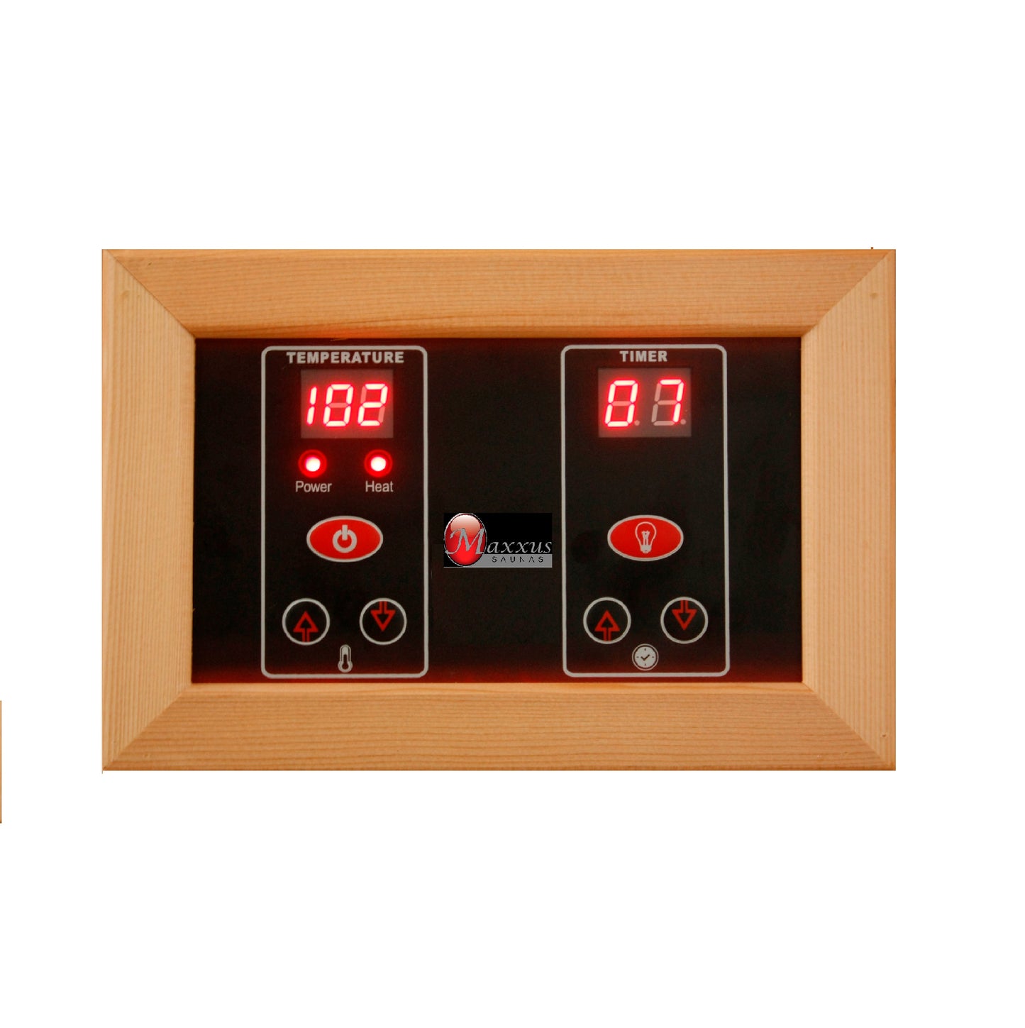 Maxxus "Bellevue" Near Zero EMF FAR Indoor Infrared Sauna | MX-J306-01-ZF | 3 Person | Natural Hemlock Wood | Home Spa