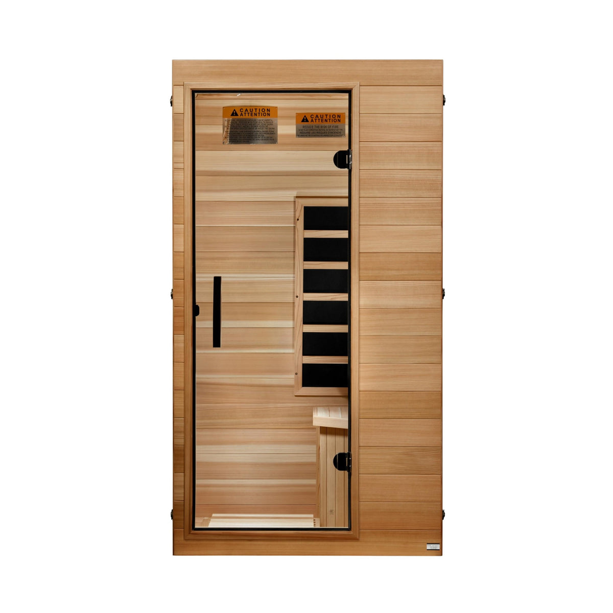 Dynamic Sicily Elite | 1-Person Infrared Indoor Sauna | DYN-1101-01 ELITE | Pacific Cedar