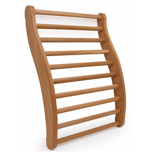 Finnmark FD-BK1 Ergonomic Cedar Backrest – Canadian Red Cedar S-Shape Sauna Support