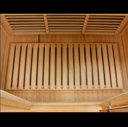 MAXXUS Low EMF FAR Infrared Indoor Sauna | MX-K406-01 | 4 Person | Natural Canadian Hemlock Wood | Home Spa