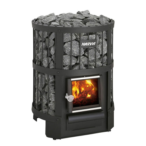 Harvia Legend 150 BK Wood-Burning Sauna Stove - 16kW - Complete Package for Traditional Saunas