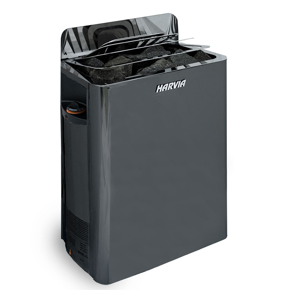 Harvia The Wall SW80 – The Wall Series 8kW Sauna Heater, Black
