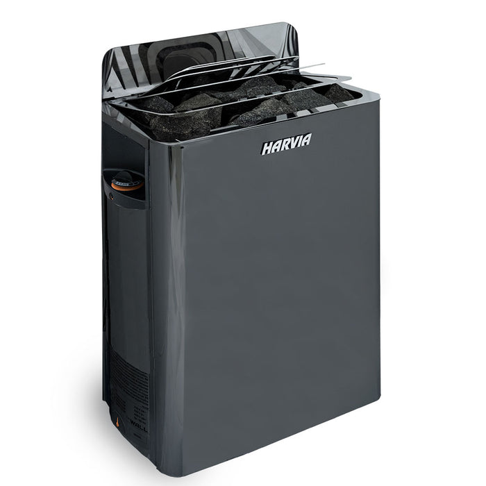 Harvia The Wall SW80 – The Wall Series 8kW Sauna Heater, Black