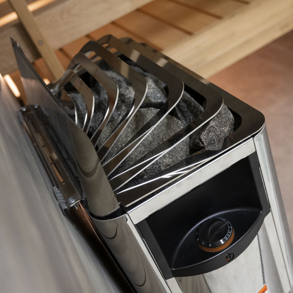 Harvia The Wall SWS80 Sauna Heater – 8kW Stainless Steel Wall Series for Home Saunas