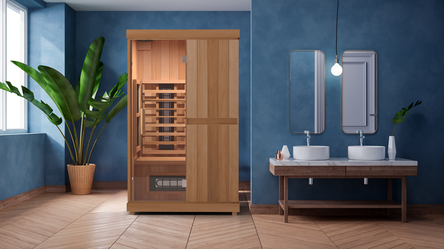 PRE-ORDER AUGUST 2026:  Finnmark FD-2 Full Spectrum Indoor Infrared Sauna – 2 Person