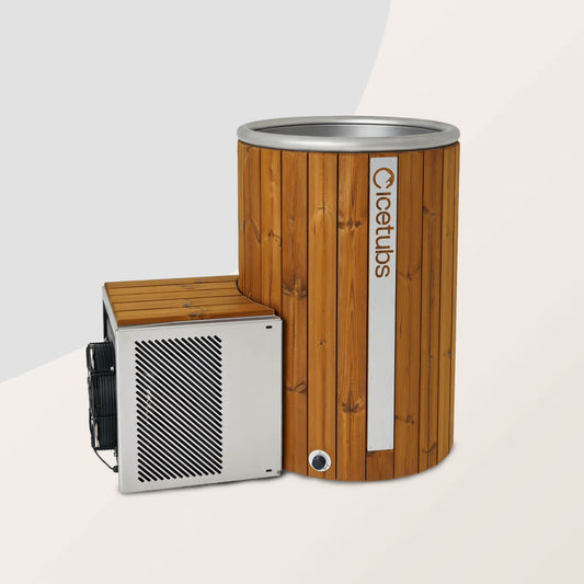 Icetubs IceBarrel | 1-Person Cold Plunge Tub with Chiller | 129674 | Thermowood, Stainless Steel