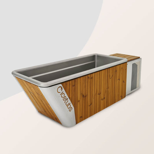 Icetubs IceBath | 1-Person Cold Plunge Tub with Chiller | 129678 | Thermowood, Stainless Steel