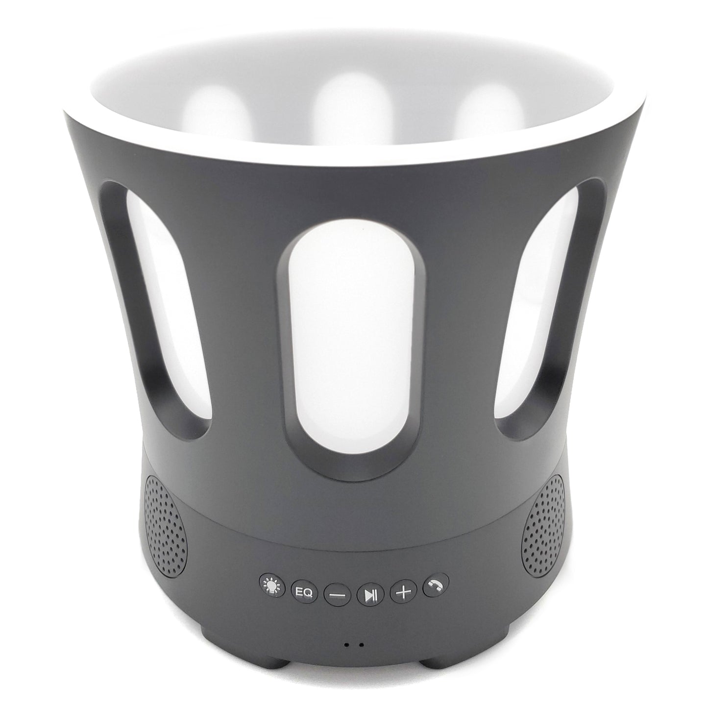 SaunaLife SaunaZone Bluetooth Speaker Sauna Bucket with LED Lights and Ice Vessel – Black