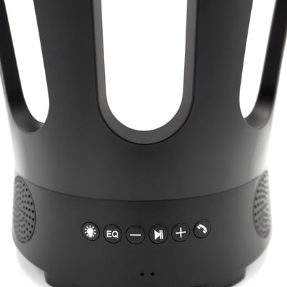SaunaLife SaunaZone Bluetooth Speaker Sauna Bucket with LED Lights and Ice Vessel – Black