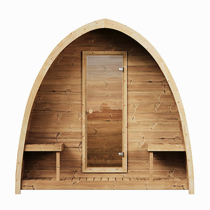 SaunaLife Model G3 Garden-Series Traditional Outdoor Home Sauna Kit | 6 Person