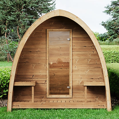 SaunaLife Model G3 Garden-Series Traditional Outdoor Home Sauna Kit | 6 Person