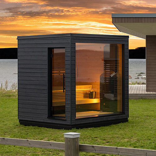 SaunaLife Model G6 Garden-Series Outdoor Traditional Home Sauna | Fully Assembled | 5 Persons