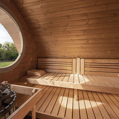 PRE-ORDER JULY 2026:  SaunaLife Model G11 – Garden-Series Traditional Outdoor Home Sauna Kit | 2-Room | Up to 8 Persons