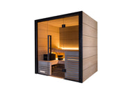 Harvia Fuji Onyx Trim & Oak Hardwood, 2–5 Person - Indoor Traditional Sauna