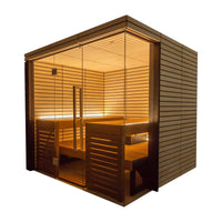 Harvia Lindea View Thermo-Lime Wood, 2–6 Person - Indoor Traditional Sauna