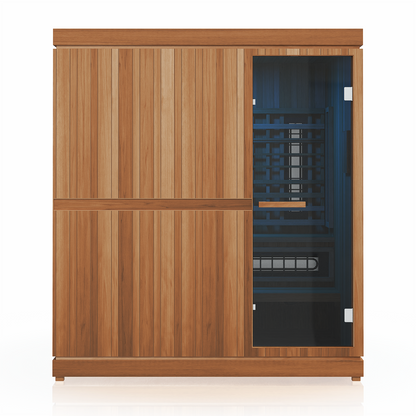 PRE-ORDER AUGUST 2026:  Finnmark FD-5 Trinity XL Hybrid Infra-Steam Indoor Sauna – 4 Person Home Sauna with Infrared, Steam & Red Light Therapy
