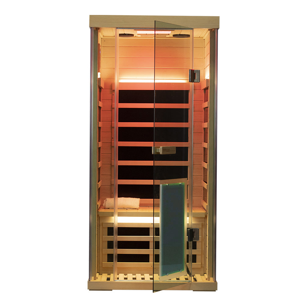 Wizzisauna S01 1 person infrared sauna, hemlock, SH01, view 1