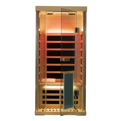Wizzisauna S01 1 person infrared sauna, hemlock, SH01, view 1