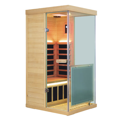 Wizzisauna 909MX Mini 1 person infrared sauna, hemlock, 909MHX, view 5