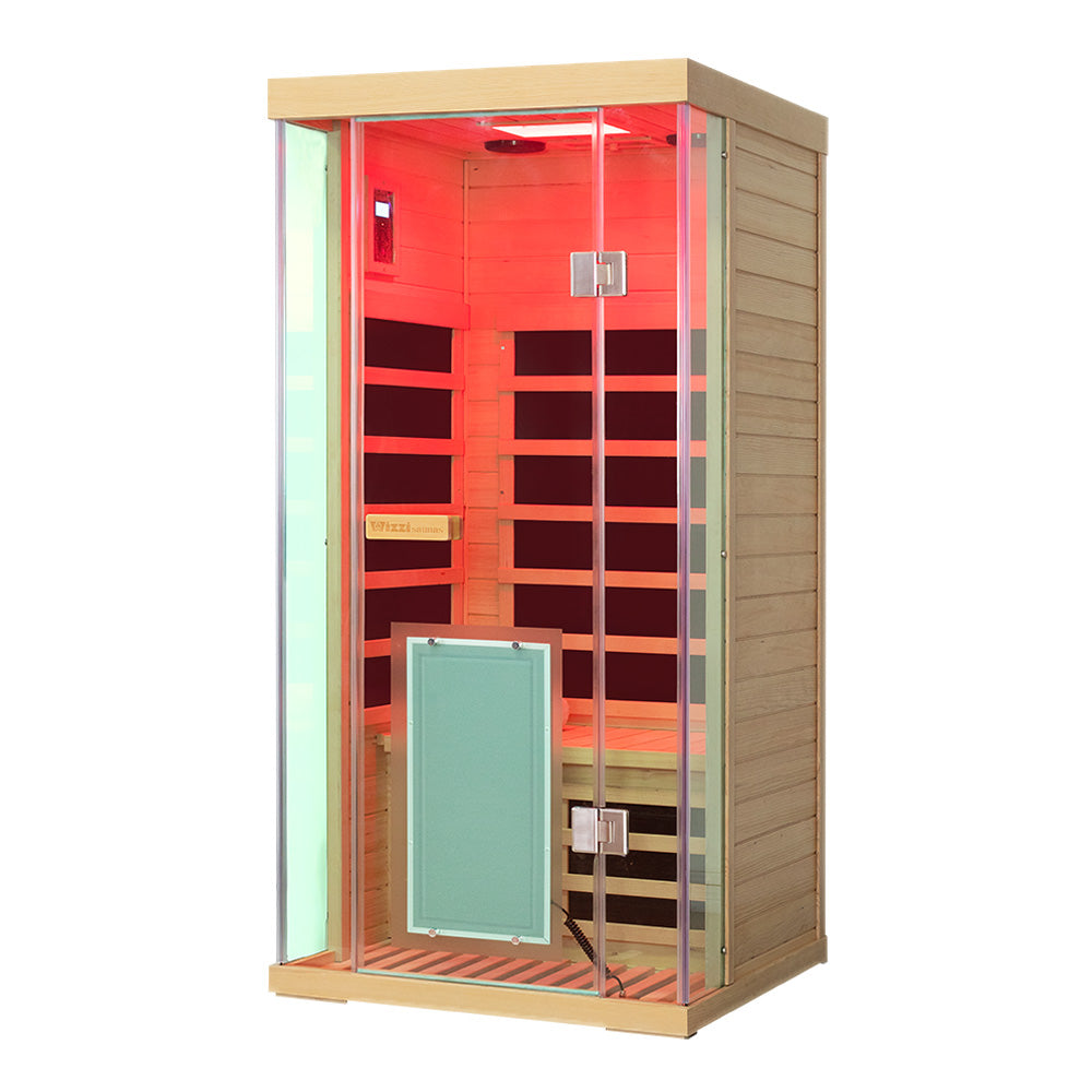 Wizzisauna S01 1 person infrared sauna, hemlock, SH01, view 2