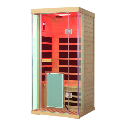 Wizzisauna S01 1 person infrared sauna, hemlock, SH01, view 2