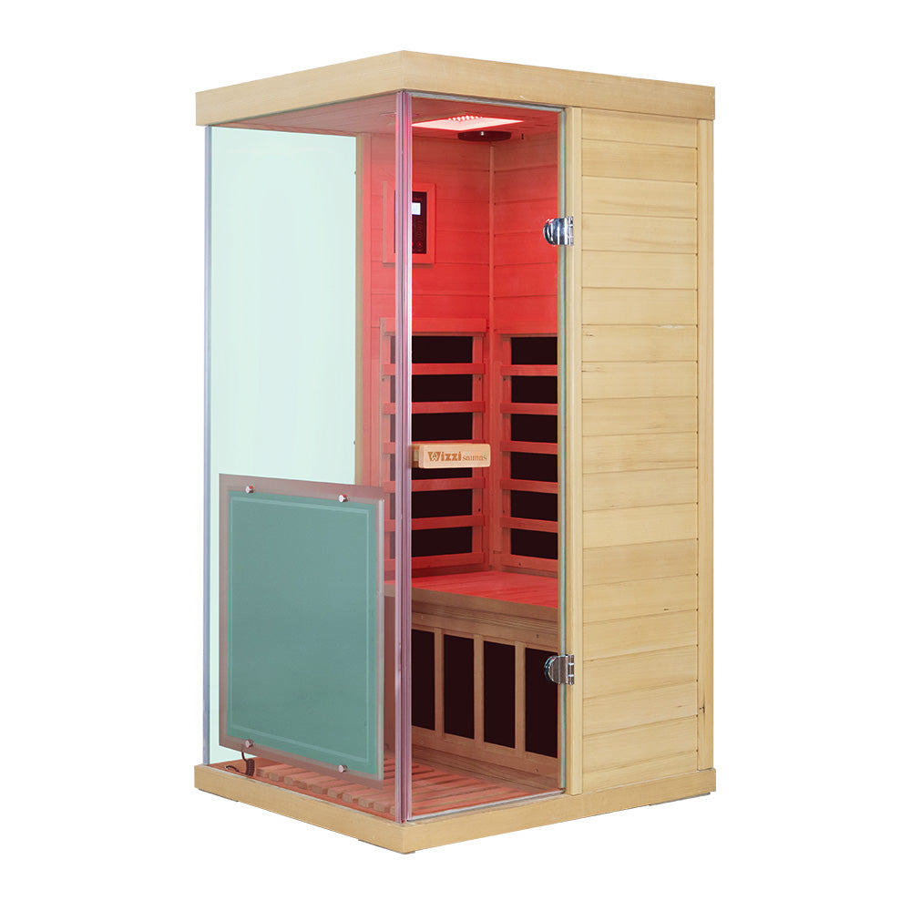 Wizzisauna 909MX Mini 1 person infrared sauna, hemlock, 909MHX, view 2