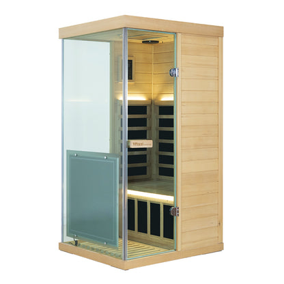 Wizzisauna 909MX Mini 1 person infrared sauna, hemlock, 909MHX, view 1