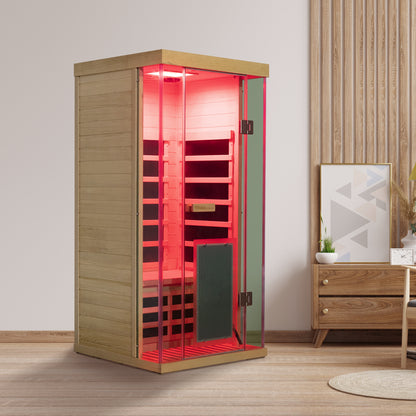 Wizzisauna S01 1 person infrared sauna, hemlock, SH01, view 4