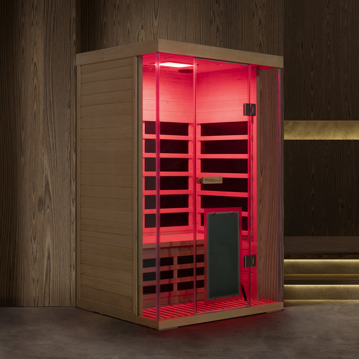 Wizzisauna S02 2 person infrared sauna, hemlock, SH02, view 4