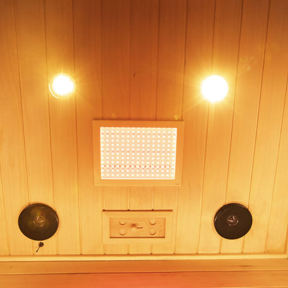 Wizzisauna S02 2 person infrared sauna, hemlock, SH02, view 8