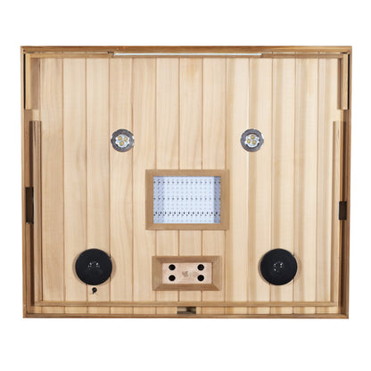 Wizzisauna S02 2 person infrared sauna, canadian red cedar, SR02, view 8