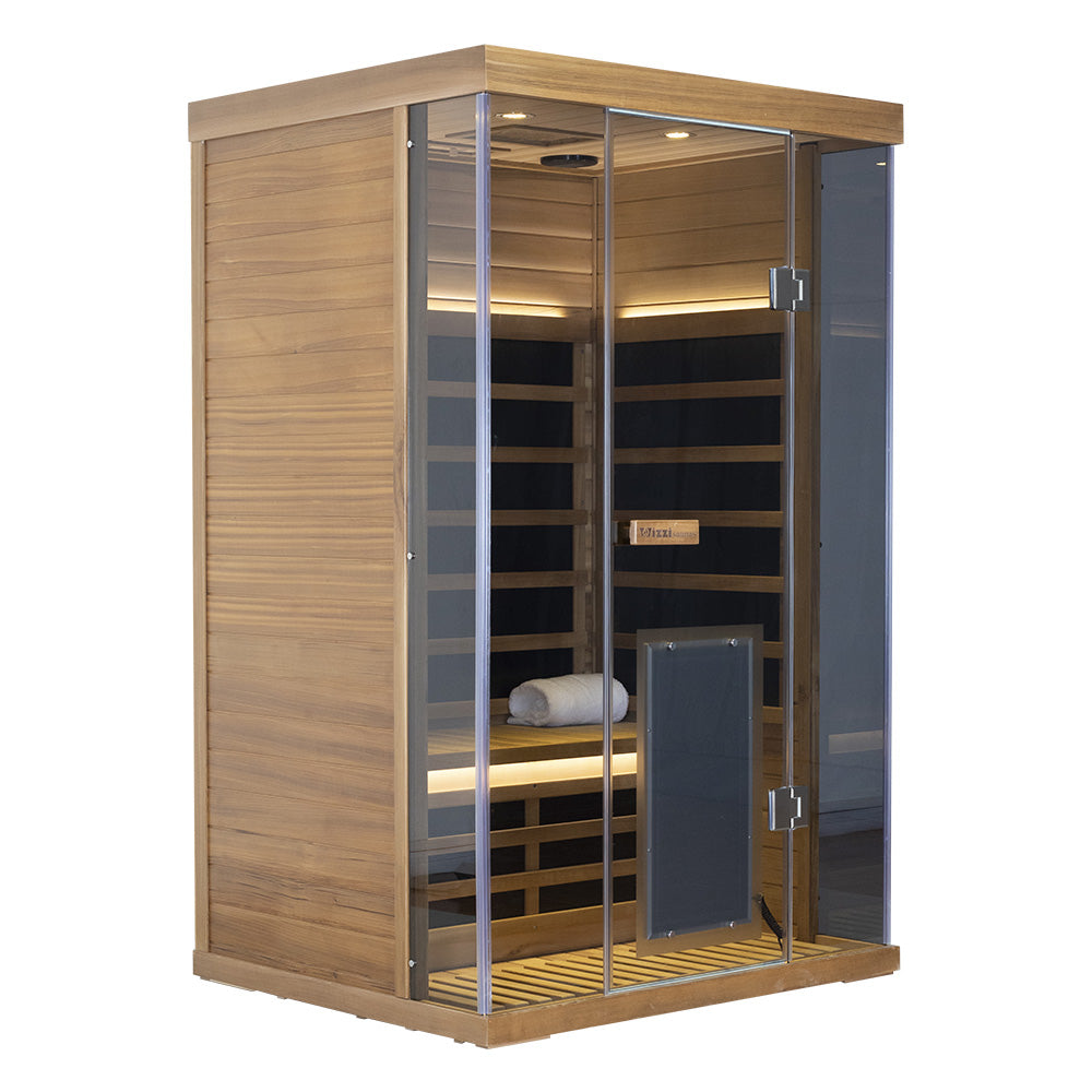 Wizzisauna S02 2 person infrared sauna, canadian red cedar, SR02, view 2